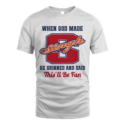 God Made Your Name Custom Shirt SINGH M1-16