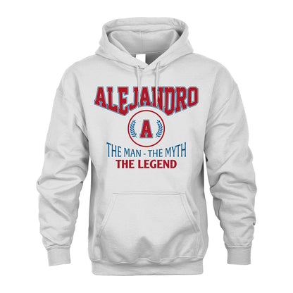 The Man The Myth The Legend Jet Style Shirt ALEJANDRO M1-9