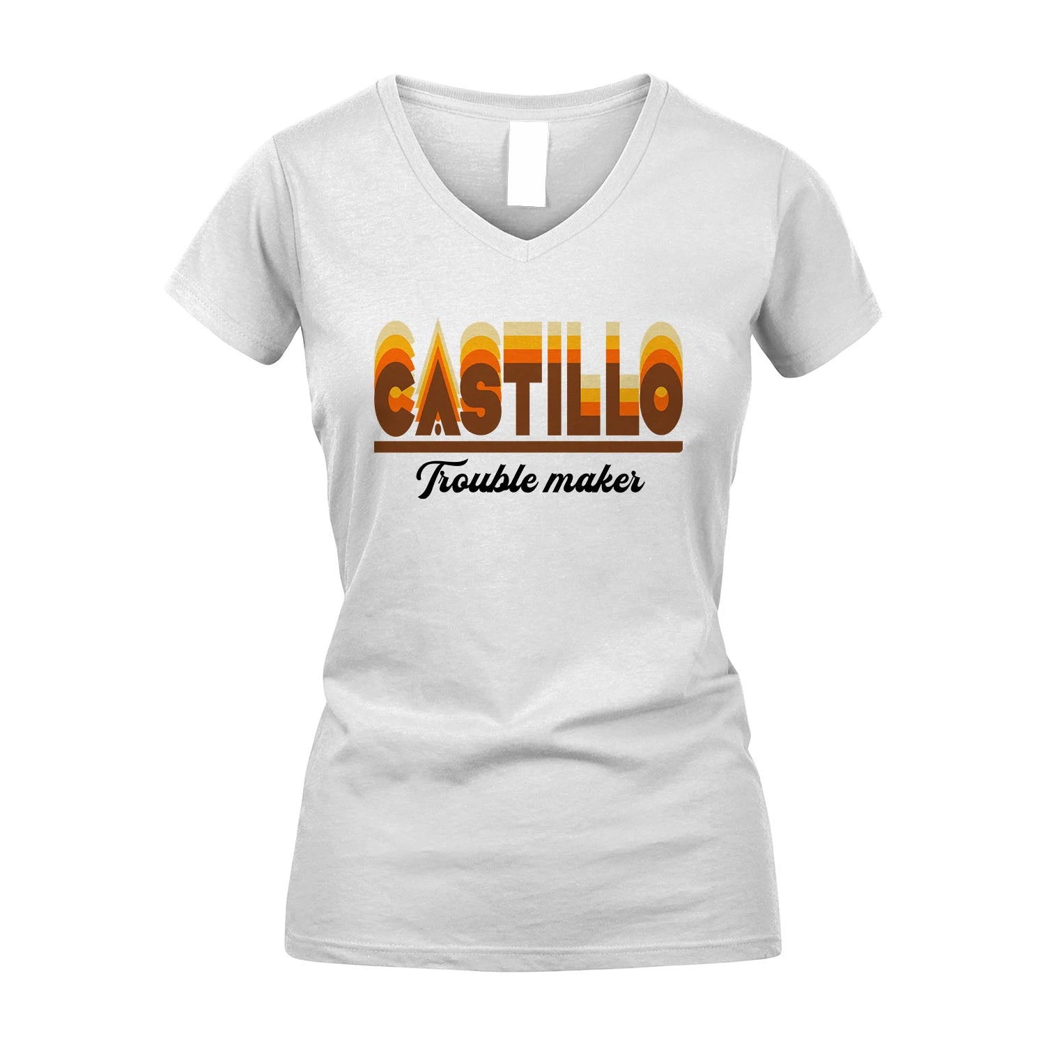Your Name Trouble Maker Funny Shirt CASTILLO M1-34