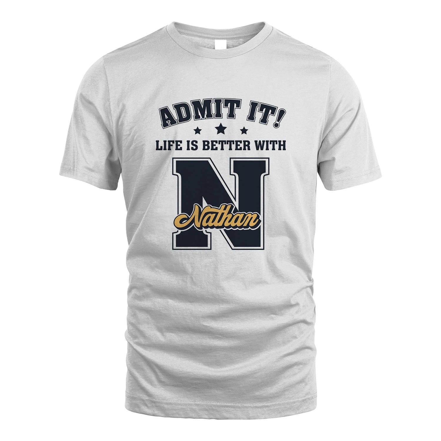 Life Is Better With Your Name Shirt NATHAN M1-17