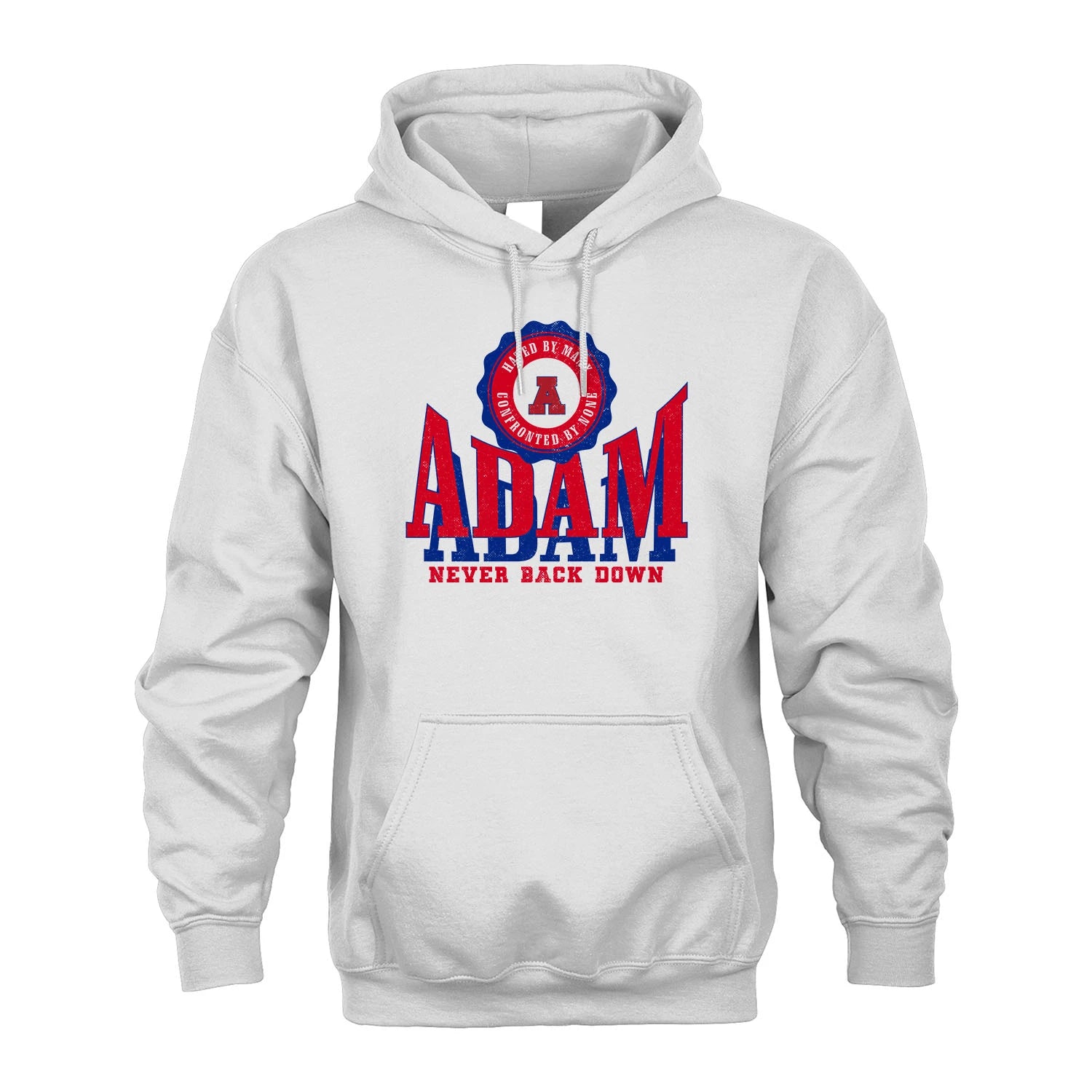 Your Name Never Back Down Shirt ADAM M1-33