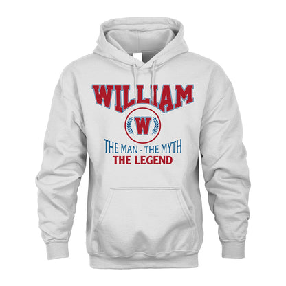The Man The Myth The Legend Jet Style Shirt WILLIAM M1-9
