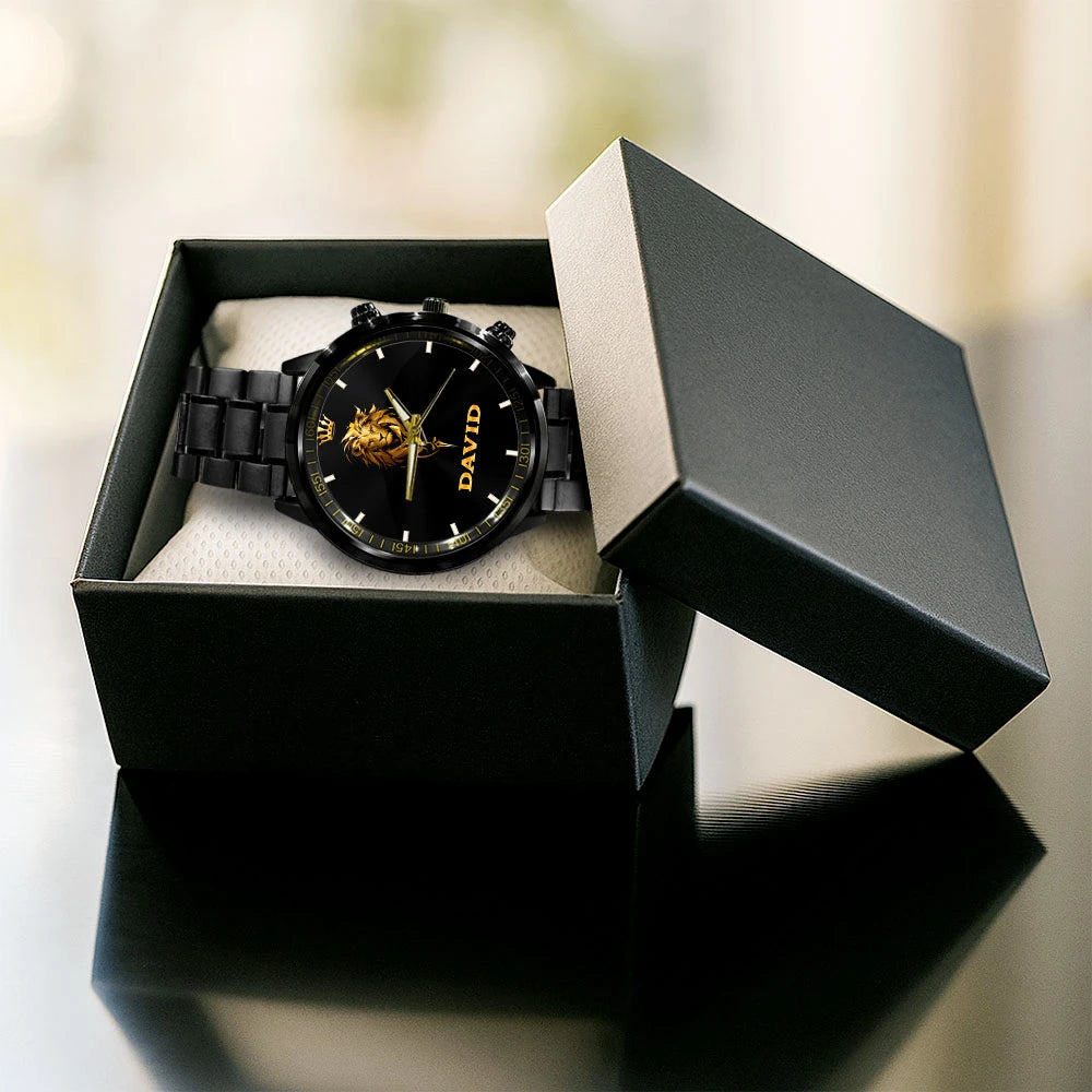 Golden King Lion Watch DAVID M1-W3