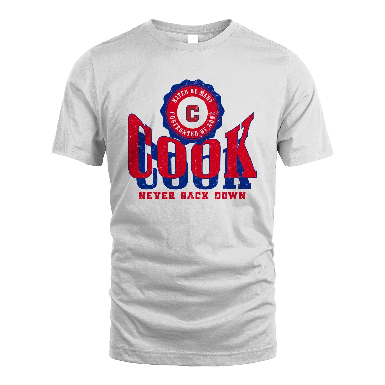Your Name Never Back Down Shirt COOK M1-33