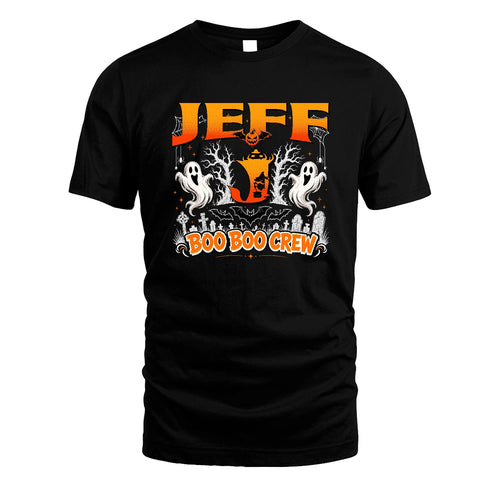 Boo Boo Crew Halloween Custom Name Shirt JEFF M1-28