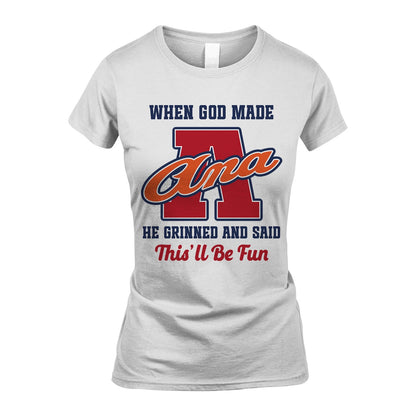 God Made Your Name Custom Shirt ANA M1-16