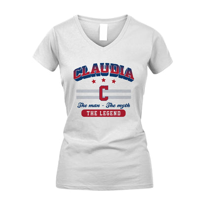 The Man The Myth The Legend With Your Name Shirt CLAUDIA M1-35