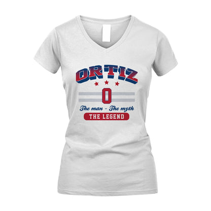The Man The Myth The Legend With Your Name Shirt ORTIZ M1-35
