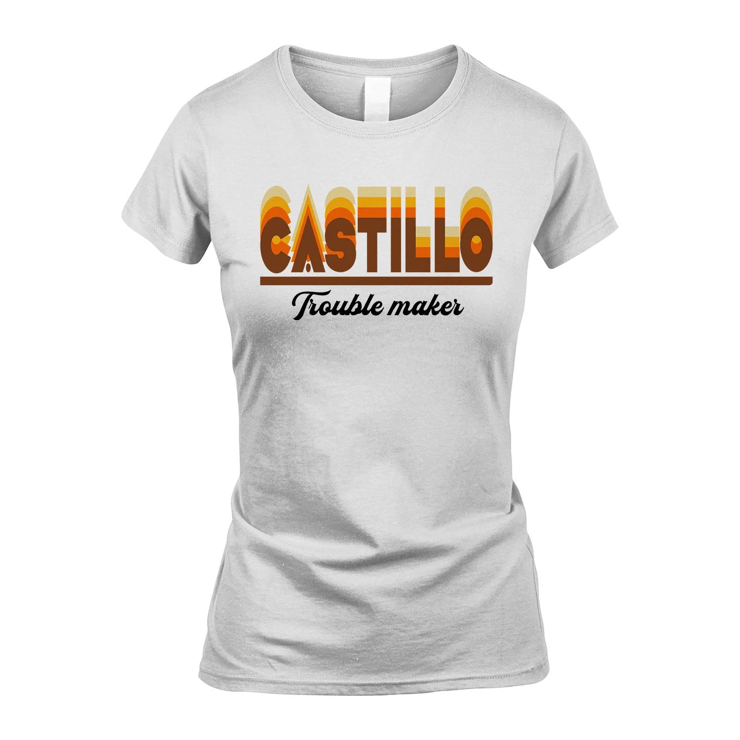 Your Name Trouble Maker Funny Shirt CASTILLO M1-34