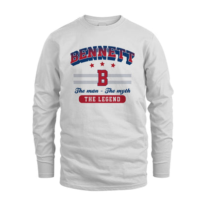 The Man The Myth The Legend With Your Name Shirt BENNETT M1-35