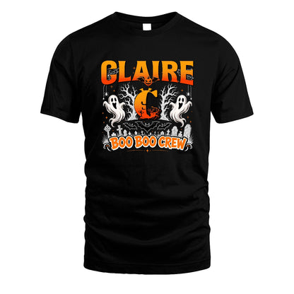 Boo Boo Crew Halloween Custom Name Shirt CLAIRE M1-28
