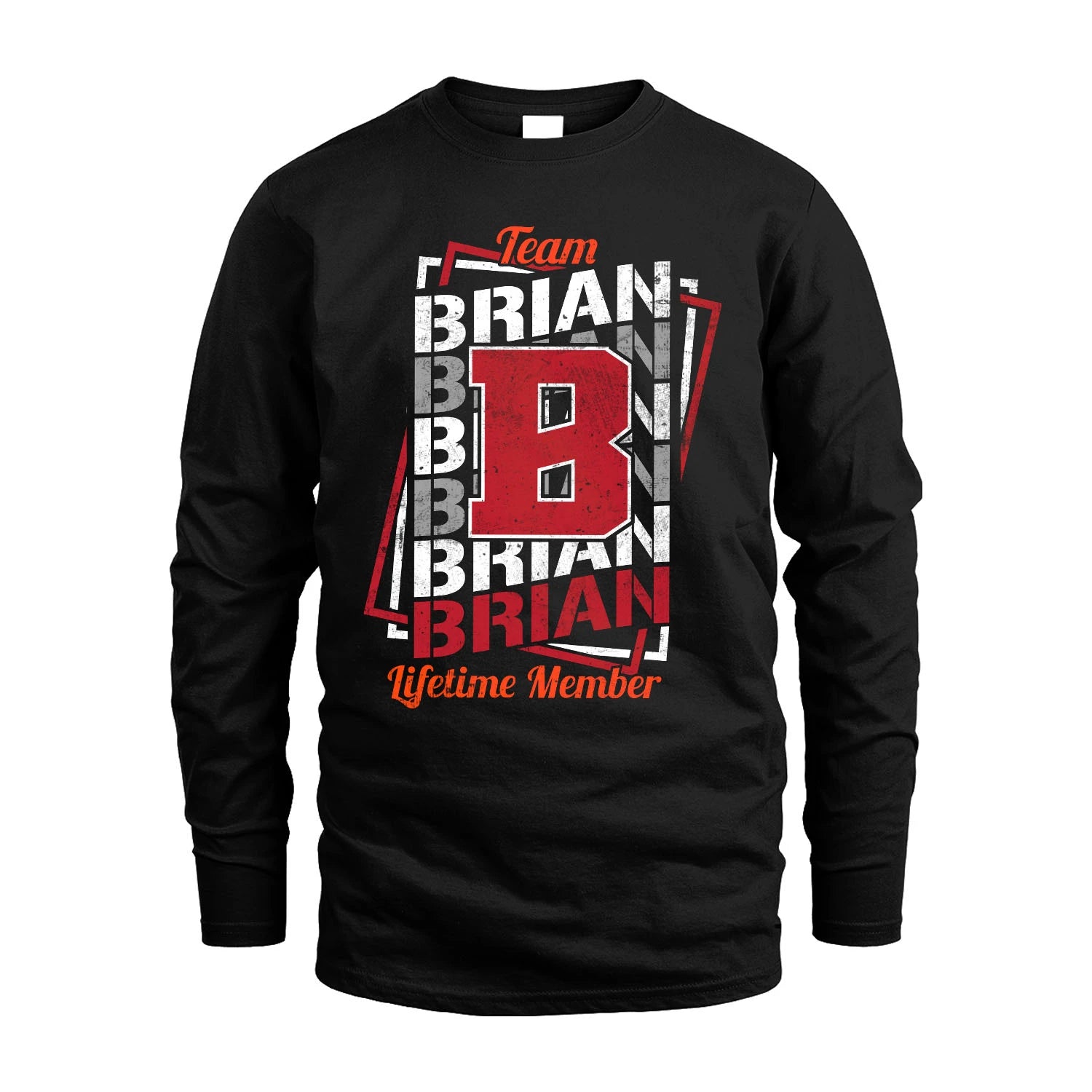 Team Your Name Lifetime Member Sporty Shirt BRIAN M1-25