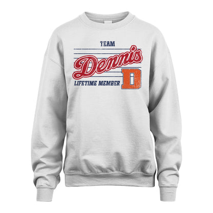 Team Your Name Lifetime Member Vintage Shirt DENNIS M1-24