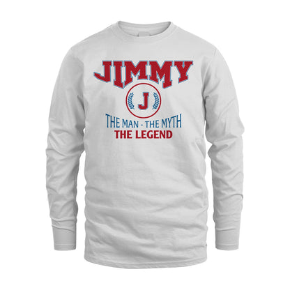 The Man The Myth The Legend Jet Style Shirt JIMMY M1-9
