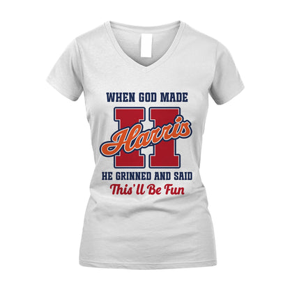 God Made Your Name Custom Shirt HARRIS M1-16