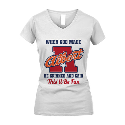 God Made Your Name Custom Shirt ALBERT M1-16