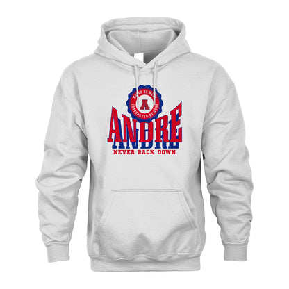 Your Name Never Back Down Shirt ANDRE M1-33