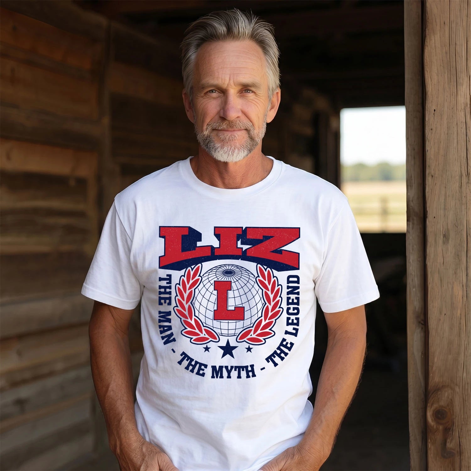 The Man The Myth The Legend Logo Shirt LIZ M1-30