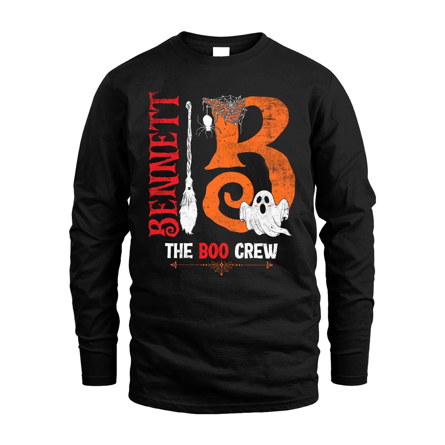 The Boo Crew Halloween With Your Name Shirt BENNETT M1-23