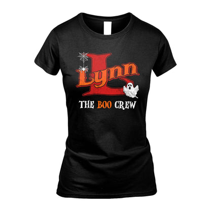 The Boo Crew Halloween Custom Name Shirt LYNN M1-22