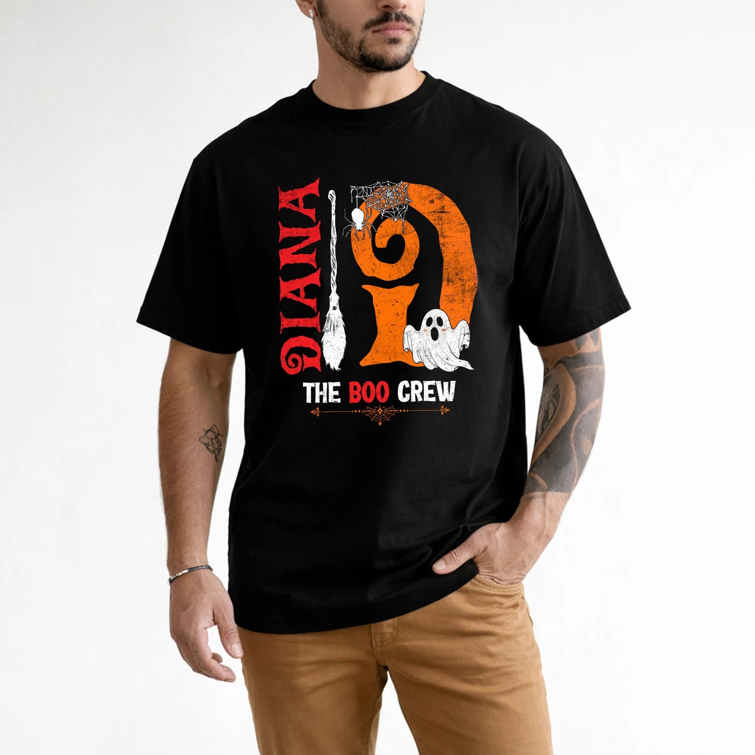 The Boo Crew Halloween With Your Name Shirt DIANA M1-23