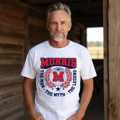 The Man The Myth The Legend Logo Shirt MORRIS M1-30