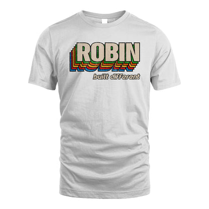 Your Name Built Different Retro Shirt ROBIN M1-26