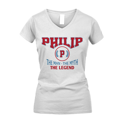 The Man The Myth The Legend Jet Style Shirt PHILIP M1-9