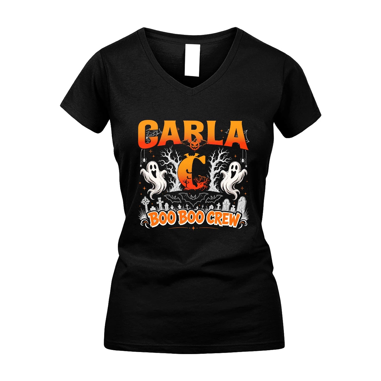 Boo Boo Crew Halloween Custom Name Shirt CARLA M1-28
