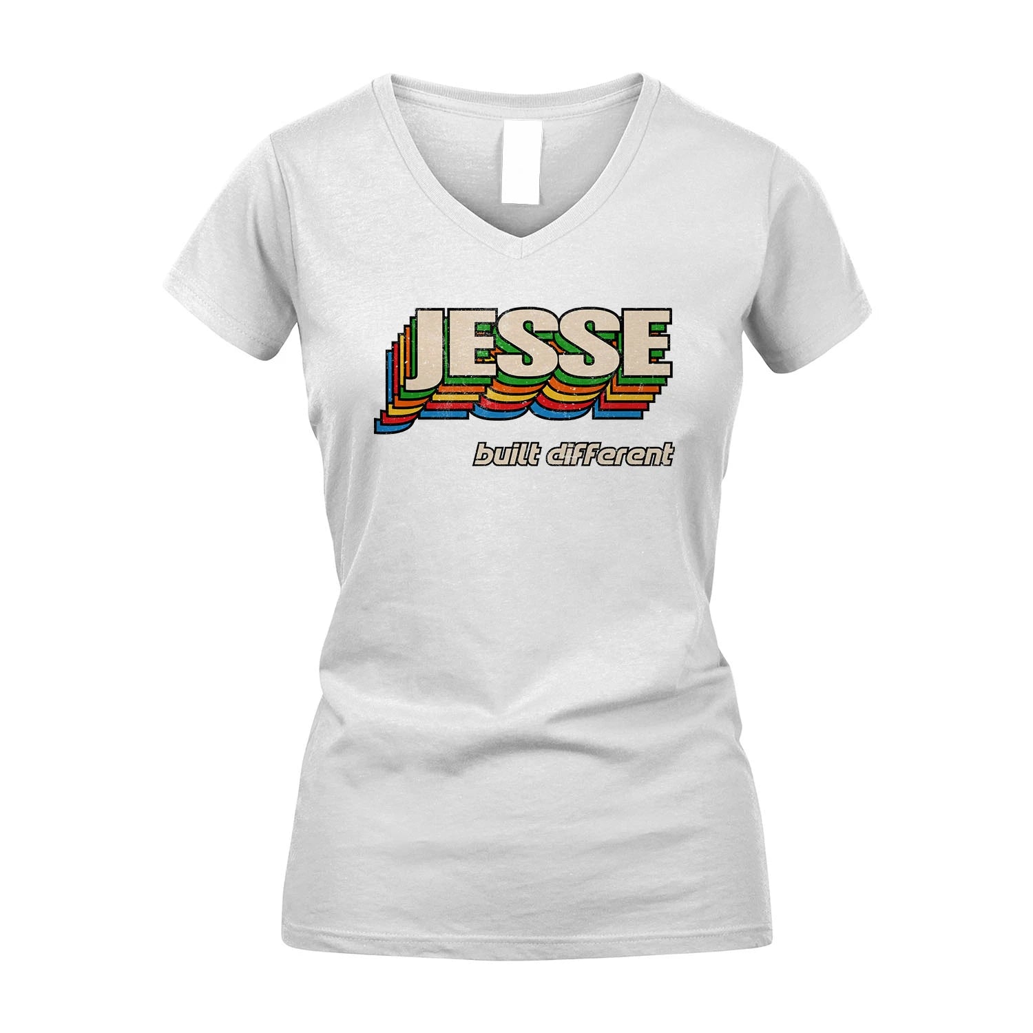 Your Name Built Different Retro Shirt JESSE M1-26