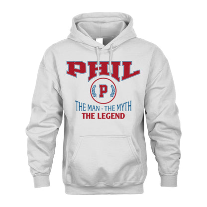 The Man The Myth The Legend Jet Style Shirt PHIL M1-9