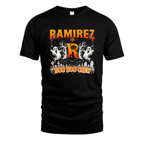 Boo Boo Crew Halloween Custom Name Shirt RAMIREZ M1-28