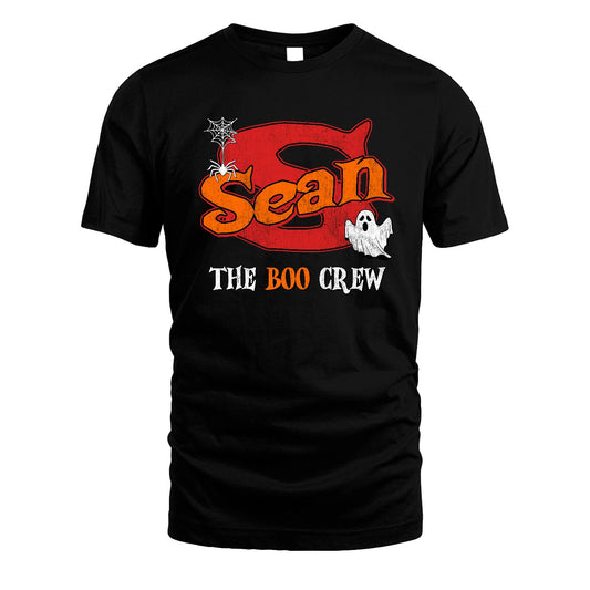 The Boo Crew Halloween Custom Name Shirt SEAN M1-22