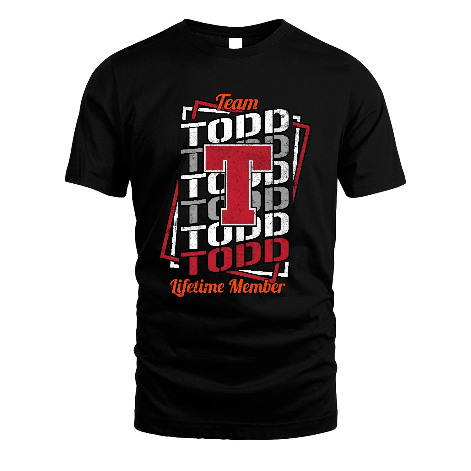 Team Your Name Lifetime Member Sporty Shirt TODD M1-25