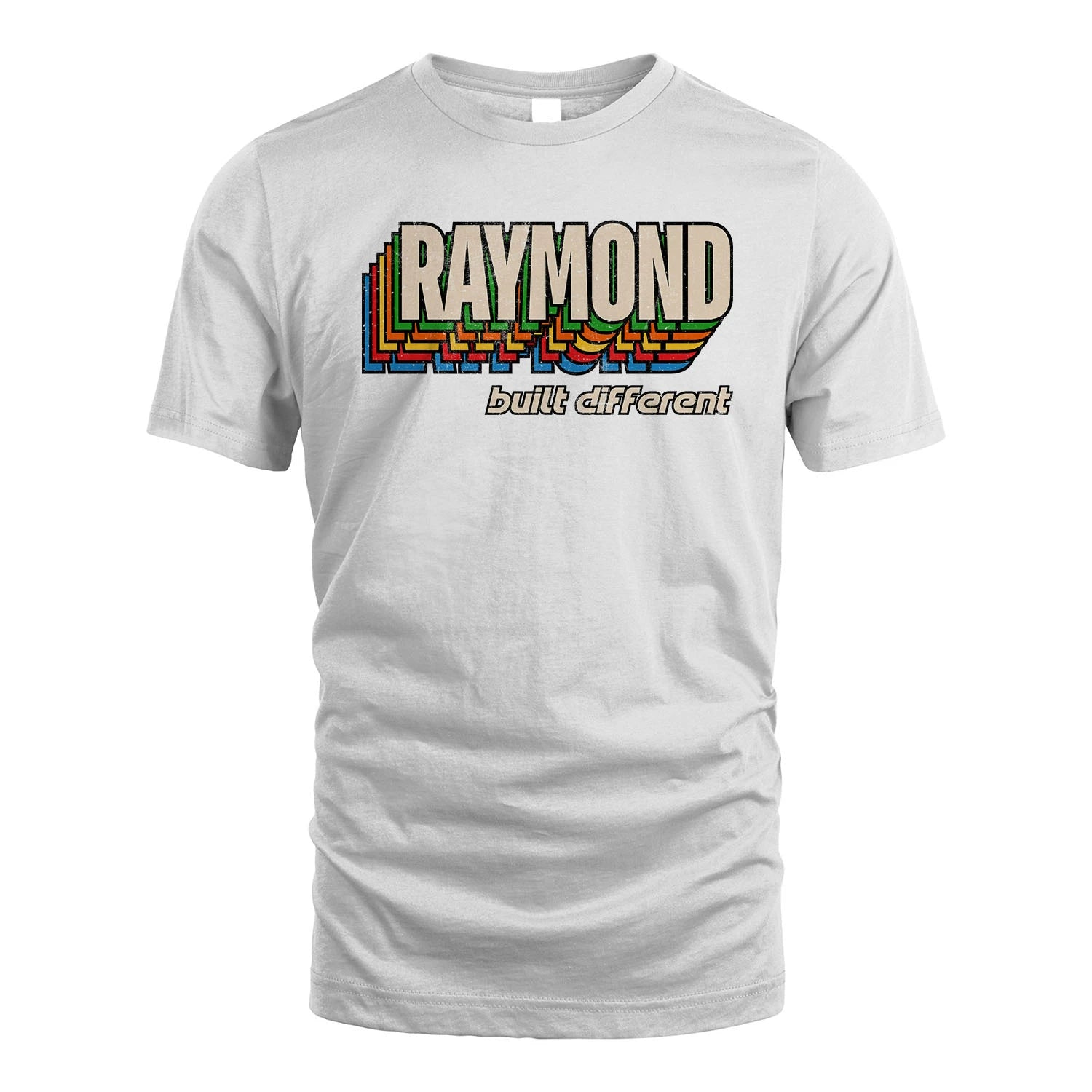 Your Name Built Different Retro Shirt RAYMOND M1-26