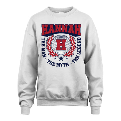 The Man The Myth The Legend Logo Shirt HANNAH M1-30