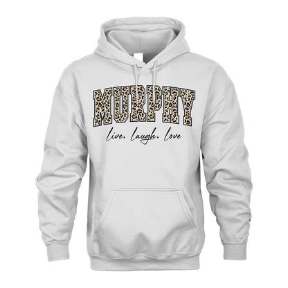 Live Laugh Love Custom Name With Leopard Pattern Shirt MURPHY M1-13