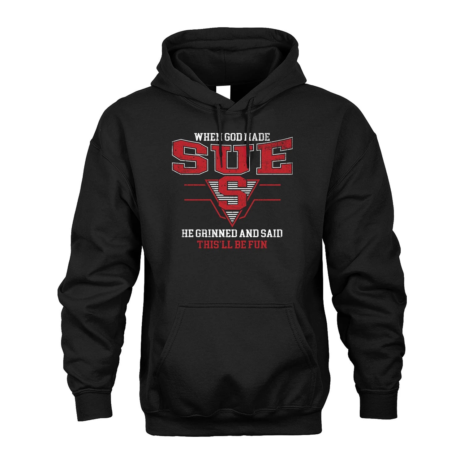 When God Made Your Name He Grinned And Said This'll Be Fun Baseball Shirt SUE M1-29