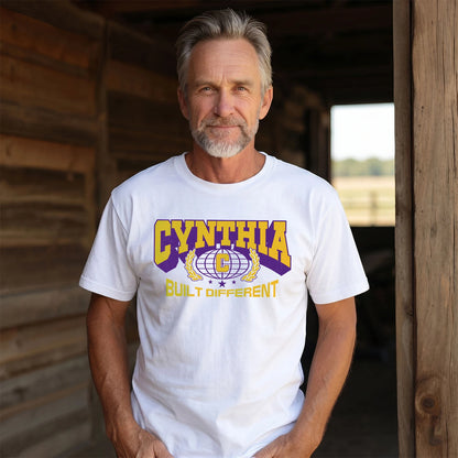 Your Name Built Different Sporty Shirt CYNTHIA M1-32