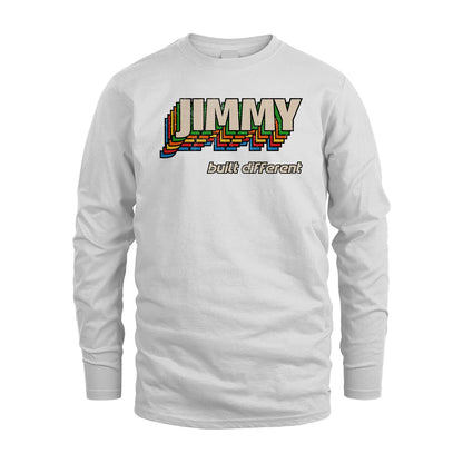 Your Name Built Different Retro Shirt JIMMY M1-26