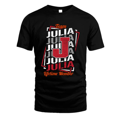 Team Your Name Lifetime Member Sporty Shirt JULIA M1-25