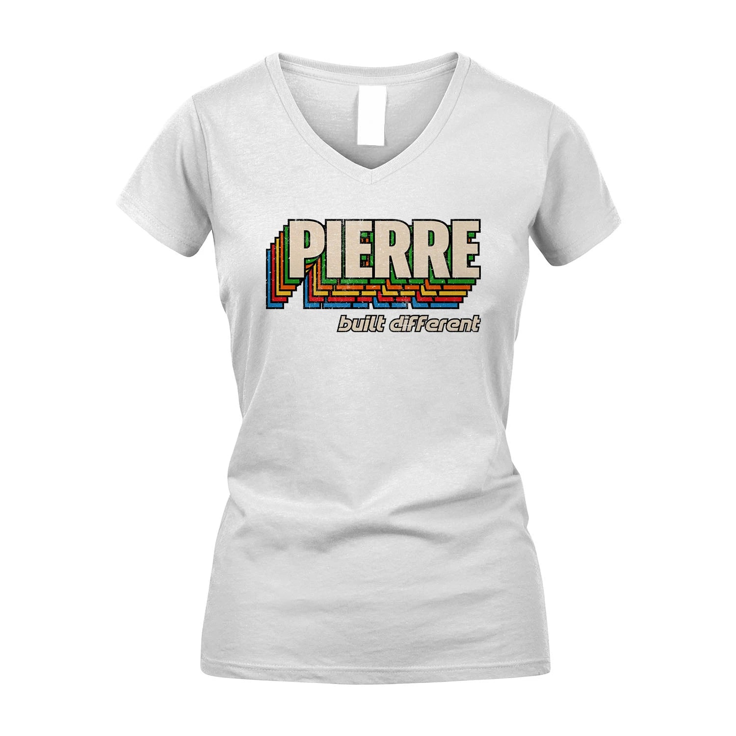 Your Name Built Different Retro Shirt PIERRE M1-26