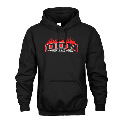 Never Back Down Your Name With Fire Shirt DON M1-37