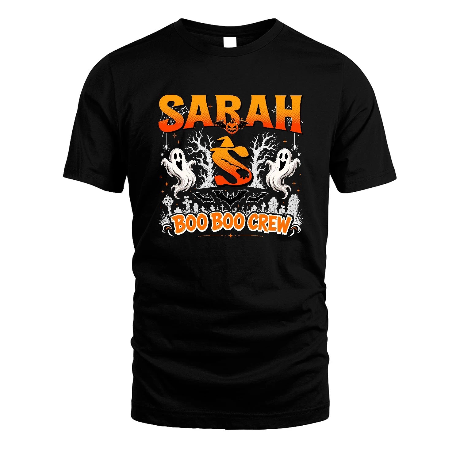 Boo Boo Crew Halloween Custom Name Shirt SARAH M1-28