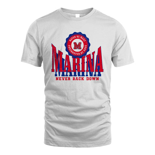 Your Name Never Back Down Shirt MARINA M1-33