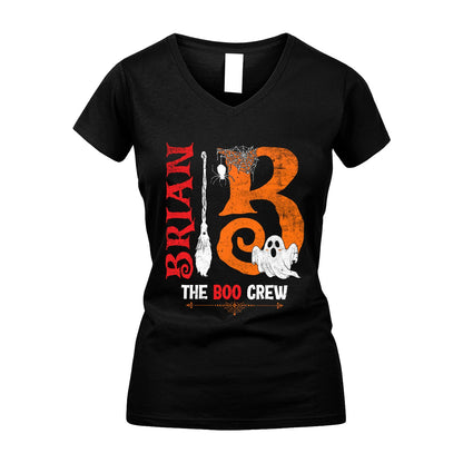 The Boo Crew Halloween With Your Name Shirt BRIAN M1-23