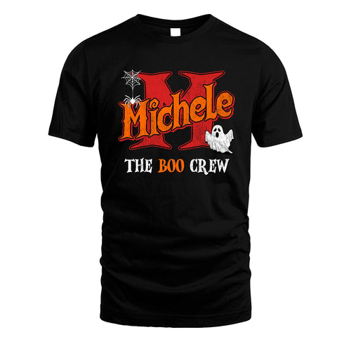 The Boo Crew Halloween Custom Name Shirt MICHELE M1-22