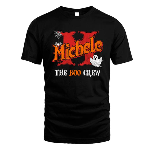 The Boo Crew Halloween Custom Name Shirt MICHELE M1-22