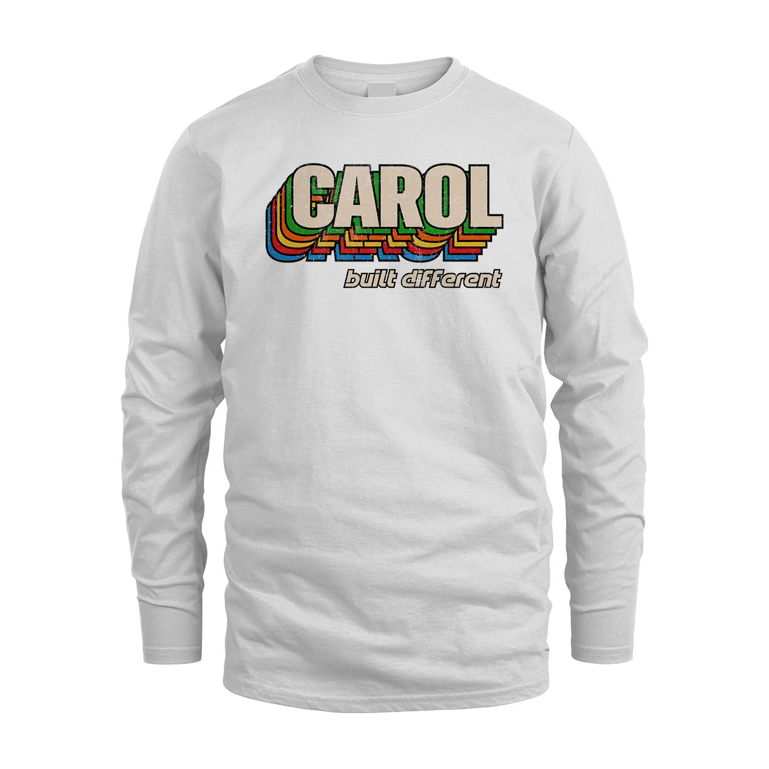 Your Name Built Different Retro Shirt CAROL M1-26