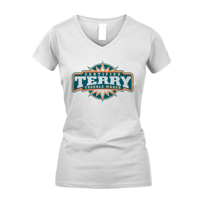 Certified Your Name Trouble Maker Shirt TERRY M1-36